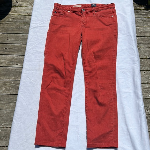 Adriano Goldschmied the stevie ankle slim straight leg Rust Size 27R - Picture 1 of 10